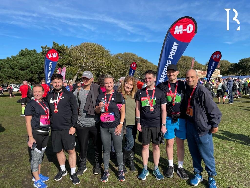 The Great South Run picture of our team of runners