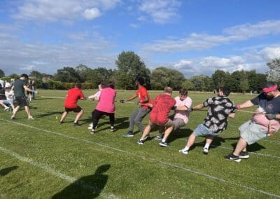 Our Quest Tug of War Red team!